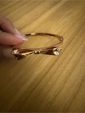 kate spade Rose Gold Bow Bangle Bracelet